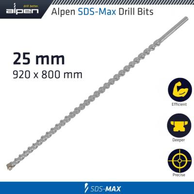 ALPEN SDS MAX DRILL 920X800X25MM — image 1