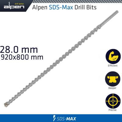 SDS MAX DRILL BIT 920X800 28MM — image 1