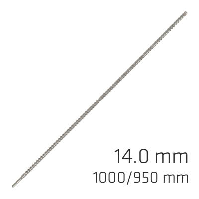FORCE X 14.0 x 1000/950 SDS-PLUS REBAR DRILL BIT X4 CUTTING EDGES — image 1