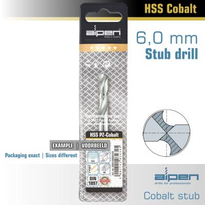 COBALT DRILL BIT SHORT POUCH 6.0MM — image 1