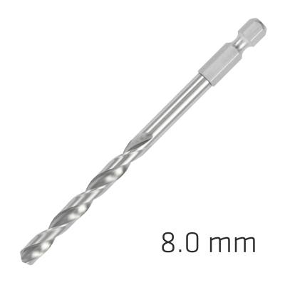 HSS SUPER DRILL BIT HEX SHANK 8MM — image 1