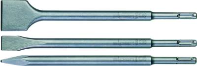 SDS CHISEL SET PLASTIC TUBE POINT X250MM FLAT 20X250 FLAT 40X250 — image 1