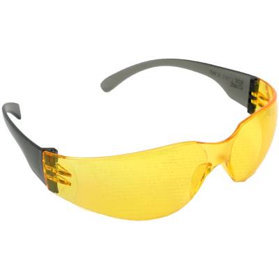 SAFETY EYEWEAR GLASSES YELLOW IN POLY BAG — image 1
