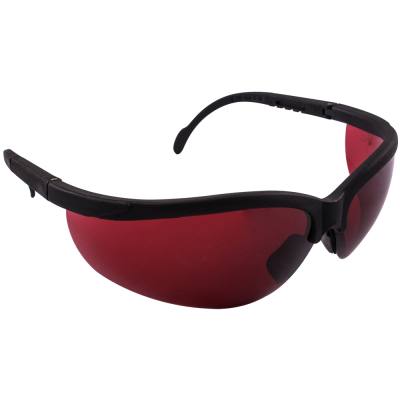 SAFETY EYEWEAR GLASSES RED LENS — image 1