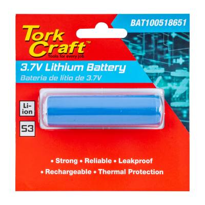 BATTERY 18650 LITHIUM 2200MAH RECHARGEABLE CARDED 1PC — image 1
