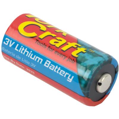 BATTERY CR123A 3V LITHIUM X1 PER CARD (MOQ 12) — image 1