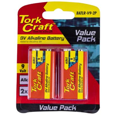 BATTERY 9V ALKALINE X2 PER CARD — image 1