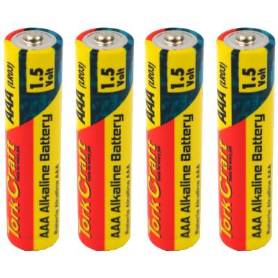 BATTERY AAA 1.5V X4 PACK LR03 4S SHRINK WRAP ALKALINE (MOQ 30) — image 1