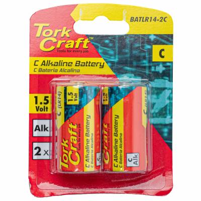 BATTERY C 1.5V 2 PACK CARDED ALKALINE — image 1