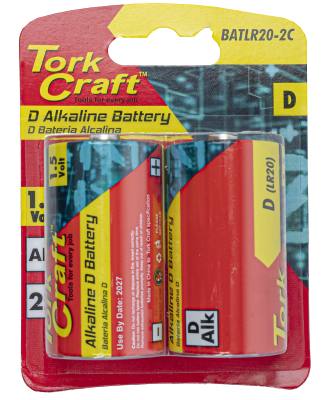 BATTERY D 1.5V 2 PACK CARDED ALKALINE — image 1