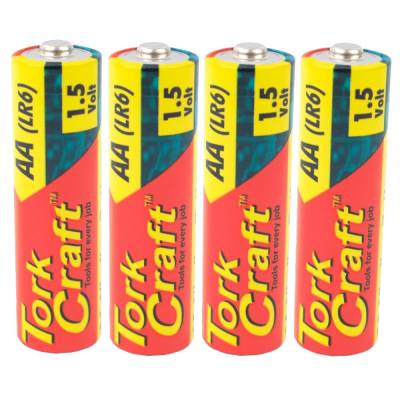 BATTERY AA 1.5V X4 PACK LR6 4S SHRINK WRAP ALKALINE (MOQ 30) — image 1