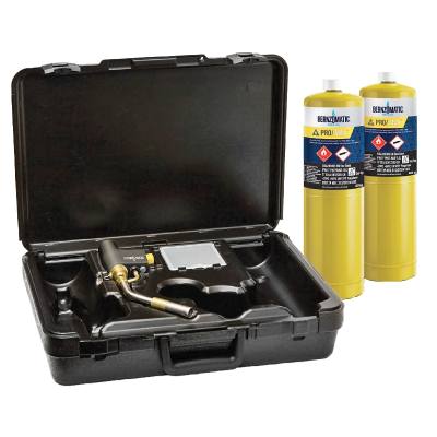 379726 BERNZOMATIC MAX HEAT TORCH KIT WITH 2 PRO MAX CYLINDERS BMC — image 1
