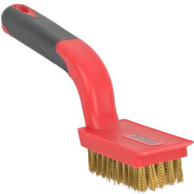 SOFT GRIP WIDE BRASS STRIPPER BRUSH 5 X 11 ROW TCW — image 1