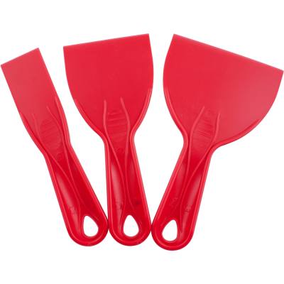 PUTTY KNIFE PLASTIC 3 PIECE SET 38 76 & 100mm 1.5'/3'/4' — image 1