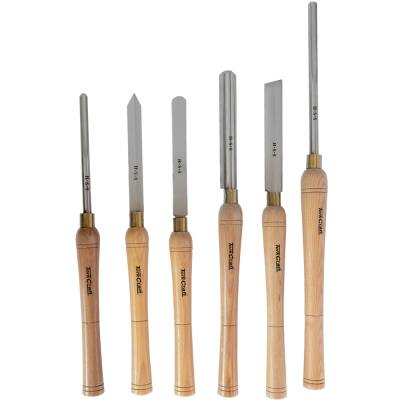 CHISEL SET WOOD TURNING HSS 6 PIECE WOODEN CASE — image 1