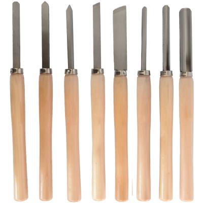 CHISEL SET WOOD TURNING 8 PIECE STD WOODEN CASE — image 1