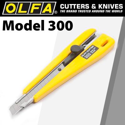 OLFA MODEL 300 SCREW LOCK  SNAP OFF KNIFE CUTTER — image 1