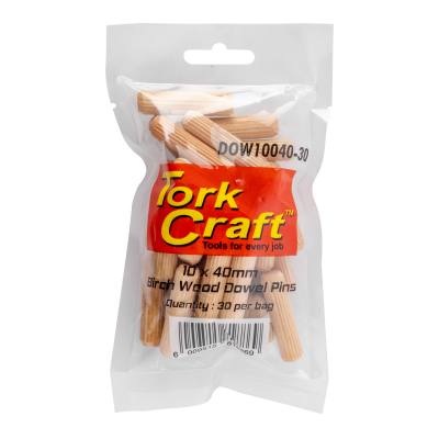 DOWELS 10 X 40MM 30 PER BAG (BIRCH WOOD) — image 1