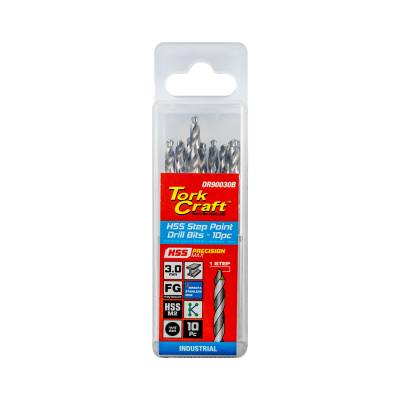 PRECISION-MAX STEP POINT 3.0MM HSS DRILL 10 PACK — image 1