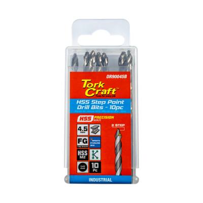 PRECISION-MAX STEP POINT 4.5MM HSS DRILL 10 PACK — image 1