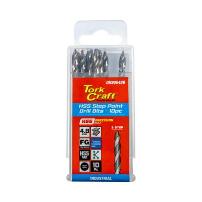 PRECISION-MAX STEP POINT 4.8MM HSS DRILL 10 PACK — image 1