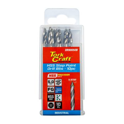 PRECISION-MAX STEP POINT 5.0MM HSS DRILL 10 PACK — image 1