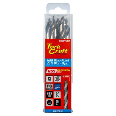 PRECISION-MAX STEP POINT 13.0MM HSS DRIL 5 PACK — image 1