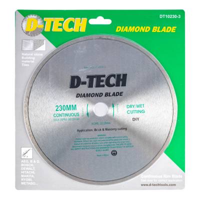 DIAMOND BLADE CONTINUOUS RIM 230X22,23MM CERAMIC/PORCELAIN — image 1