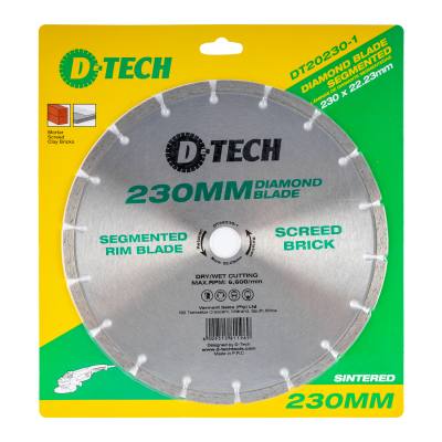 DIAMOND BLADE SEGMENTED STD. 230X22,23MM SCREED/ CEM. BRICK/MASONRY — image 1