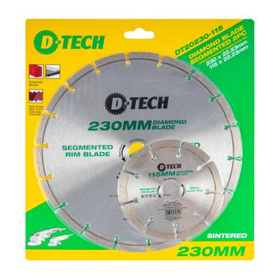 DIAMOND BLADE 230MMX22.22MM+115MMX22.2MM SEGEMENTED — image 1