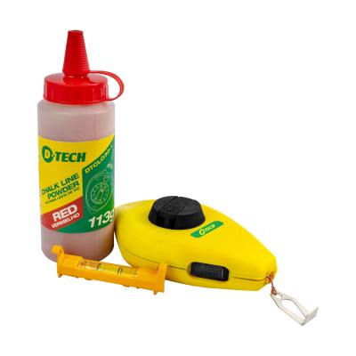 CHALK LINE 3PC SET 30M REEL/LINE LEVEL INCL POWDER — image 1