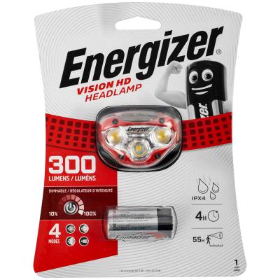 HEADLIGHT 300LUMENS VISION HD RED ENERGIZER — image 1