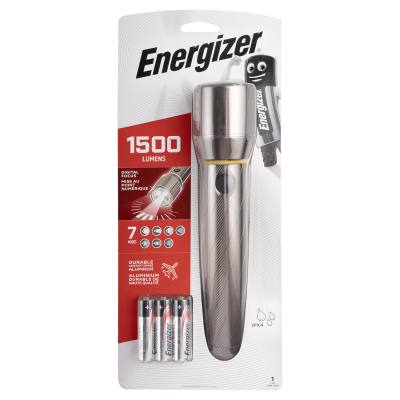 METAL VISION 1500LUMENS FLASHLIGHT 6AA BAT ENERGIZER TORCH — image 1
