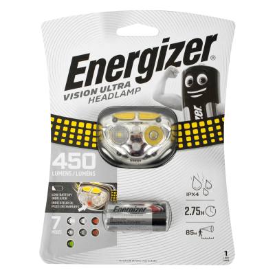HEADLIGHT 450LUMENS VISION ULTRA GRAY ENERGIZER — image 1