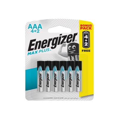 MAXPLUS AAA BATTERY-6PACK 4+2 FREE (MOQ12) ENERGIZER — image 1