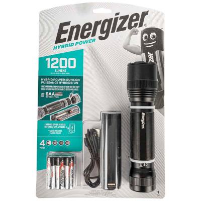 HYBRID TACTICAL FLASHLIGHT 1200LUMENS ENERGIZER TORCH — image 1