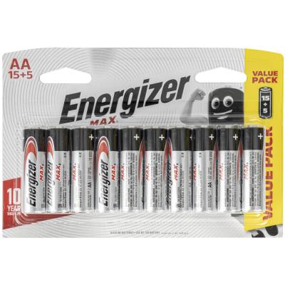 MAX AA BATTERY-15+5 FREE PACK (MOQ10) ENERGIZER — image 1