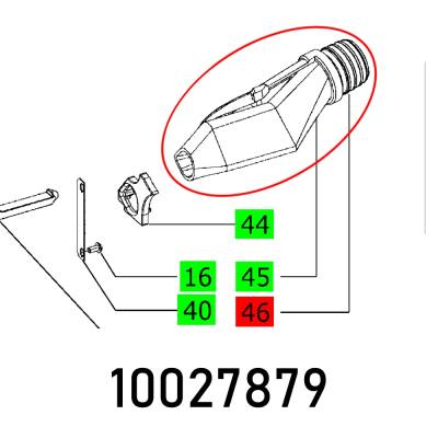 SUCTION CONNECTOR PIECE DF 500 CT — image 1