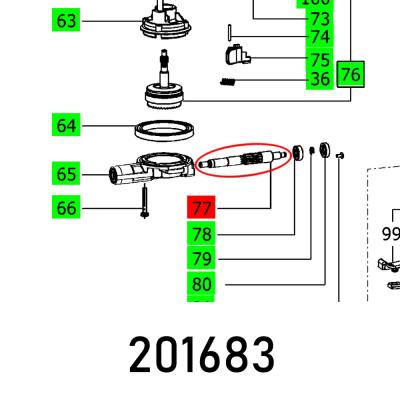 CUTTER SPINDLE DF500 Q ET-BG — image 1