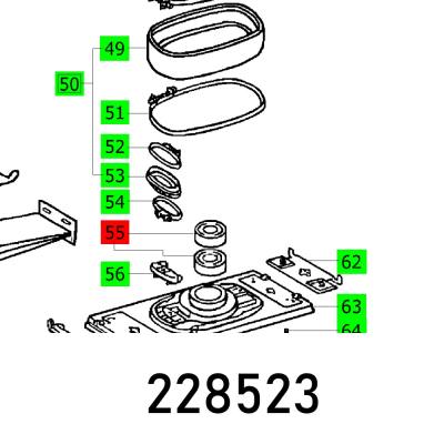 BALL BEARING 6203 ZDU C3E MA7S — image 1