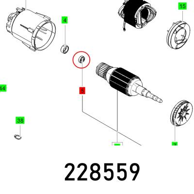 BALL BEARING 608 2Z C3 DIN 625 — image 1