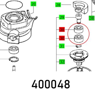 BALL BEARING 6001 RS-Z DIN 625 C3 — image 1