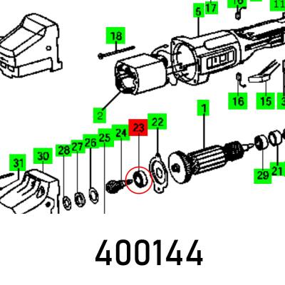 BALL BEARING 6000 2RSD TVH 254.442 — image 1