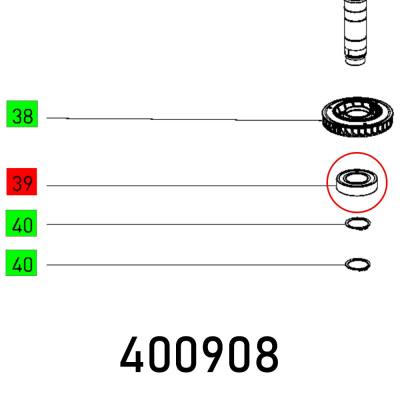 BALL BEARING 6005 VDW1 CM AV2 S U152M — image 1