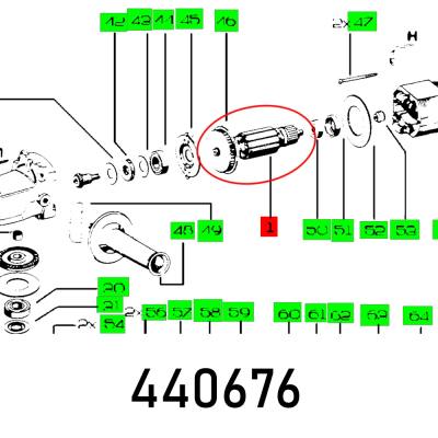 ARMATURE (240V) WS 180.04.E 247.650 — image 1