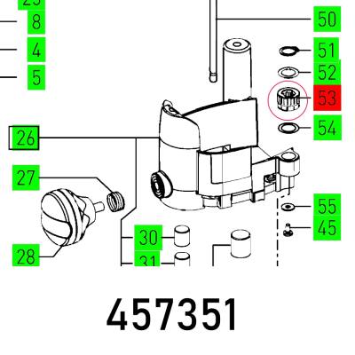 ADJUSTING WHEEL OF 1010 EB — image 1