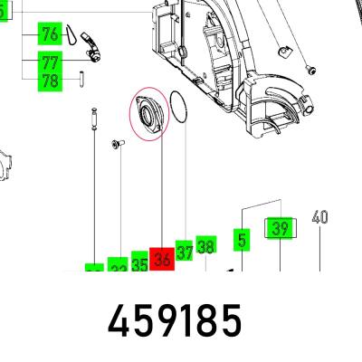 BEARING FLANGE TS 55 EBQ — image 1