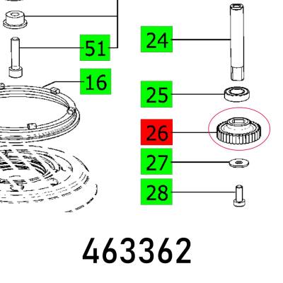 GEARWHEEL RO 125 EQ — image 1