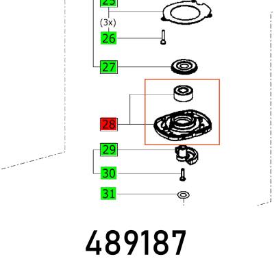 BASE PLATE COMP RS 400 UPPER PART ET-BG — image 1