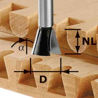 DOVETAIL CUTTER HW VS600 D20X26X8 Z2 RL — image 1